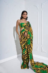 Extra Hot Pre Stitched Saree in Panther