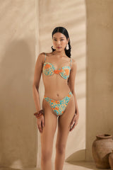 orange panther bikini