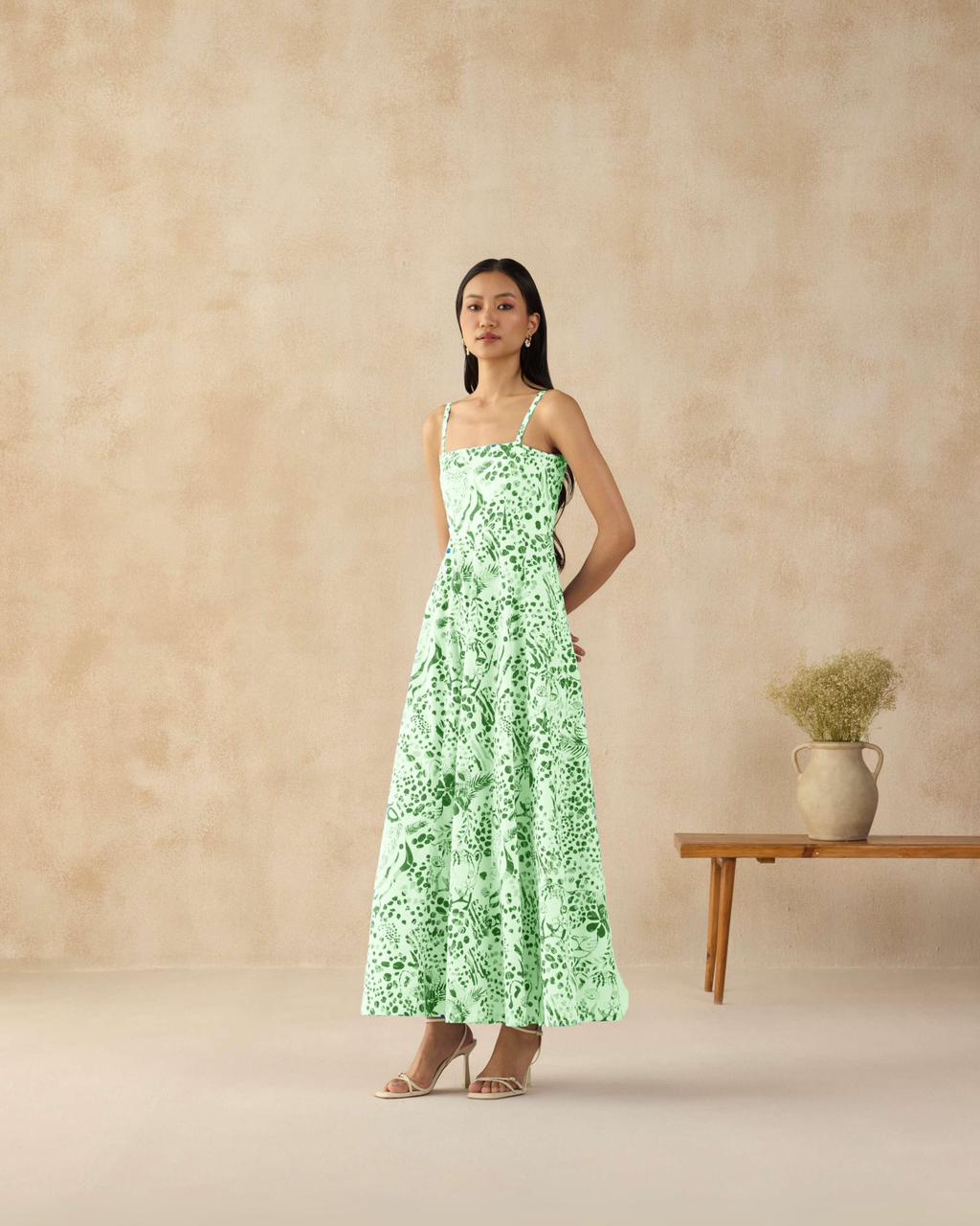 Santorini Dress Green